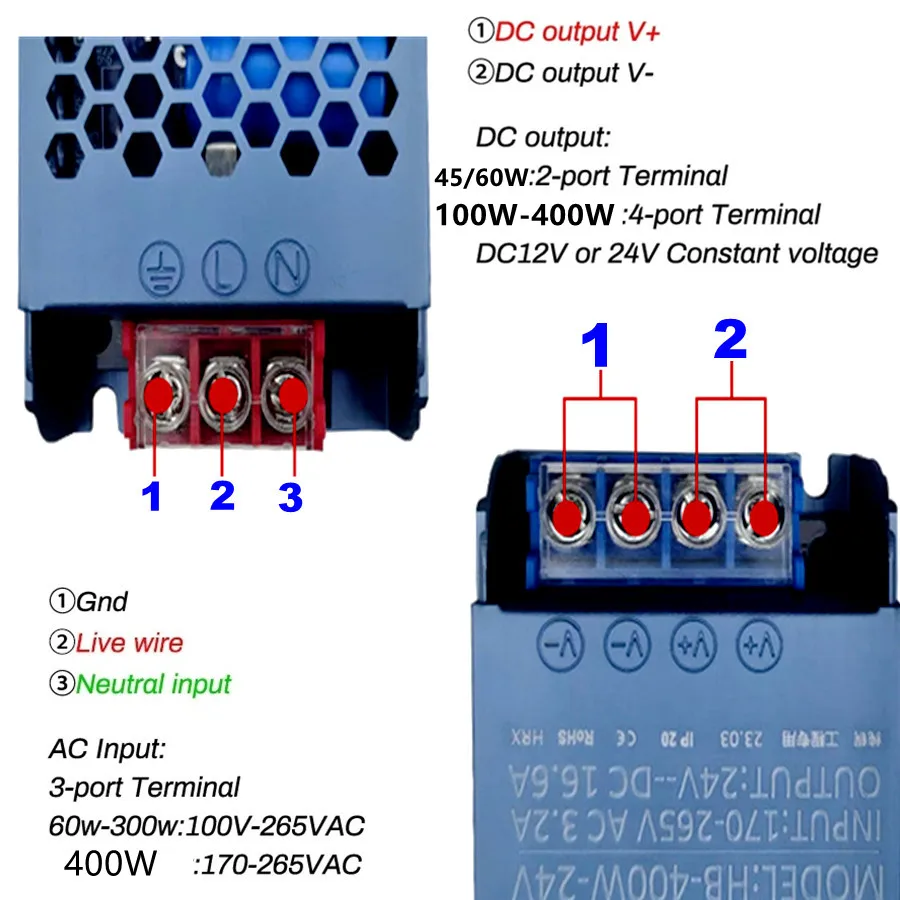 12V 24V LED Voeding 45W 60W 10 - Smps Power Supply recensie en prijs